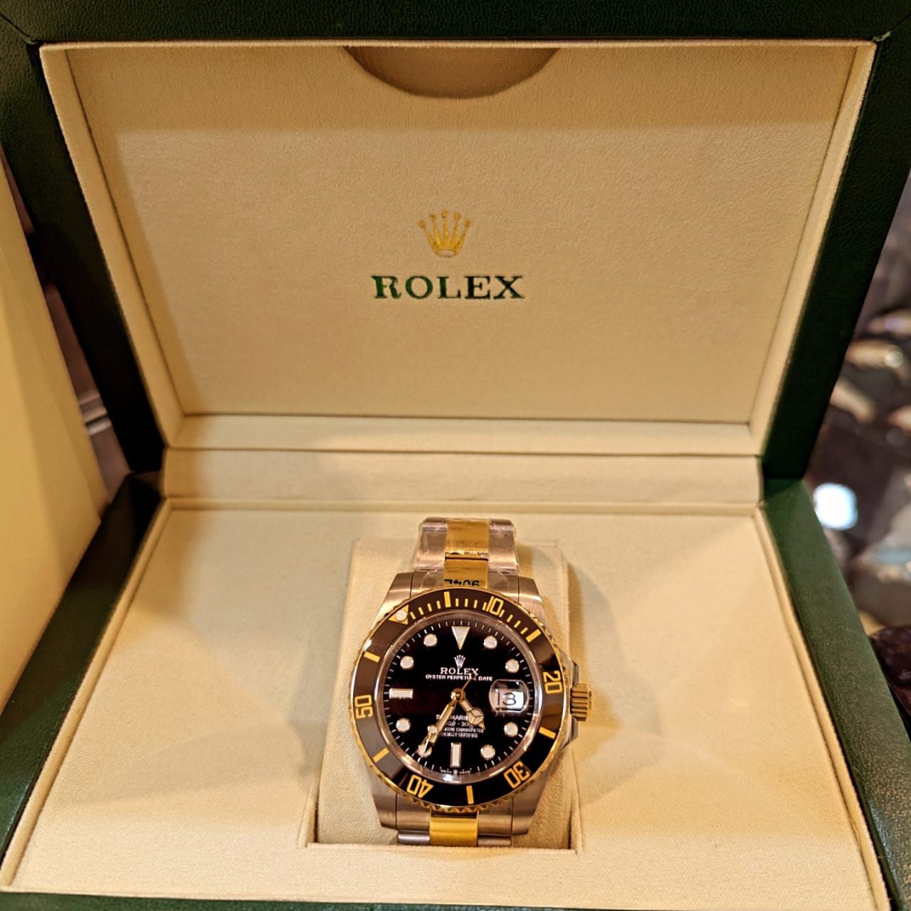 Rolex Submariner Two Tone Golden Silver